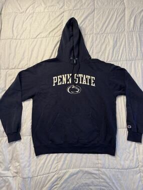 Champion Penn State Navy Blue Nittany Lions Pullover Hoodie Unisex Large